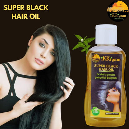 Pure Hibiscus (chembaruthi) Hair oil 100 ml & Super Black Hair oil 100 ml (COMBO)