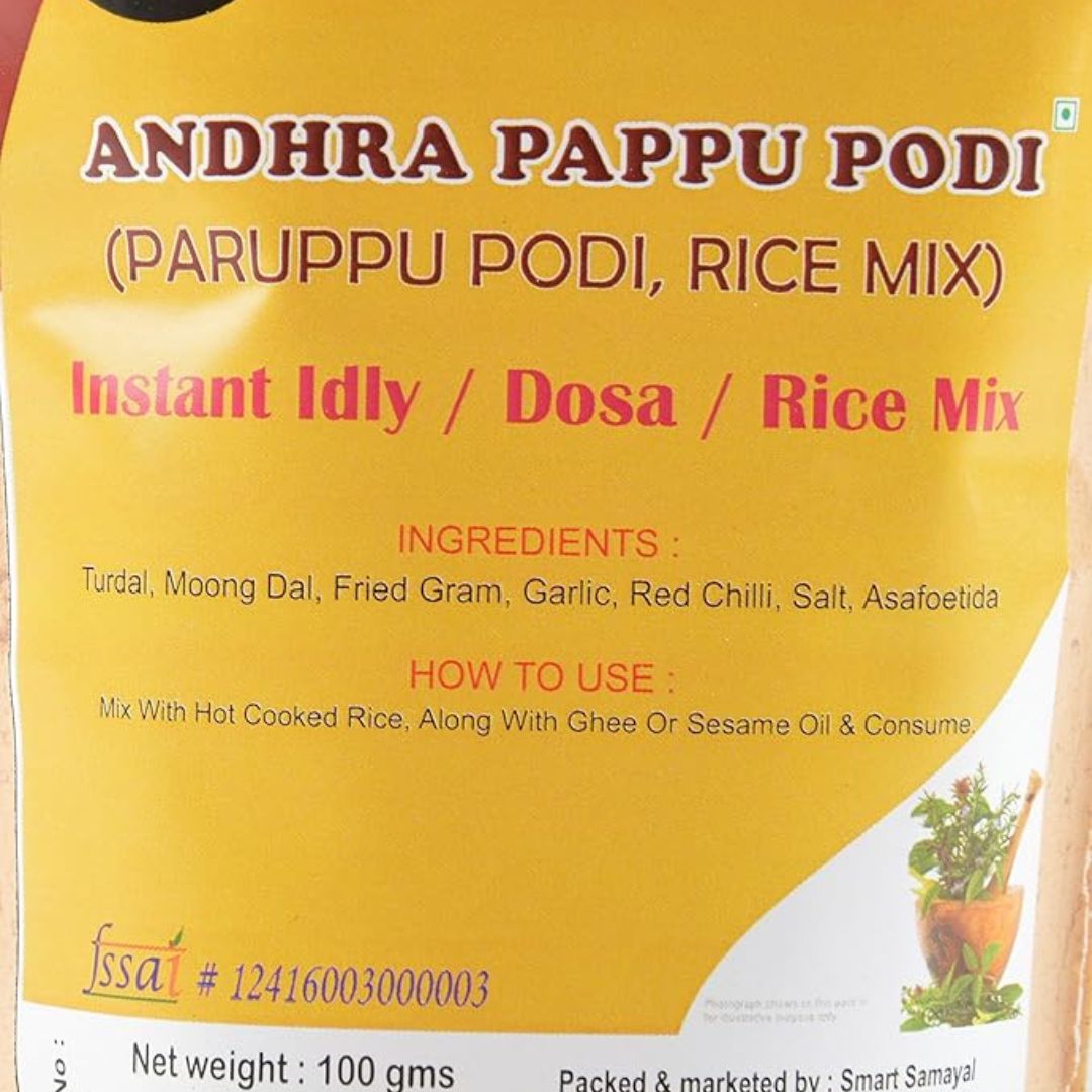 Andhra Pappu podi 100g - Best taste of south india