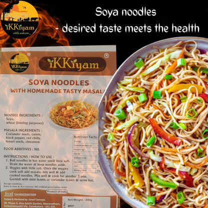 Ikkiyam Soya noodles with tasty masala 180g