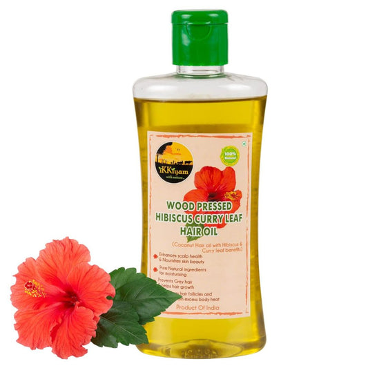 ikkiyam wood pressed Hibiscus Curry Leaf Hair oil 250 ml