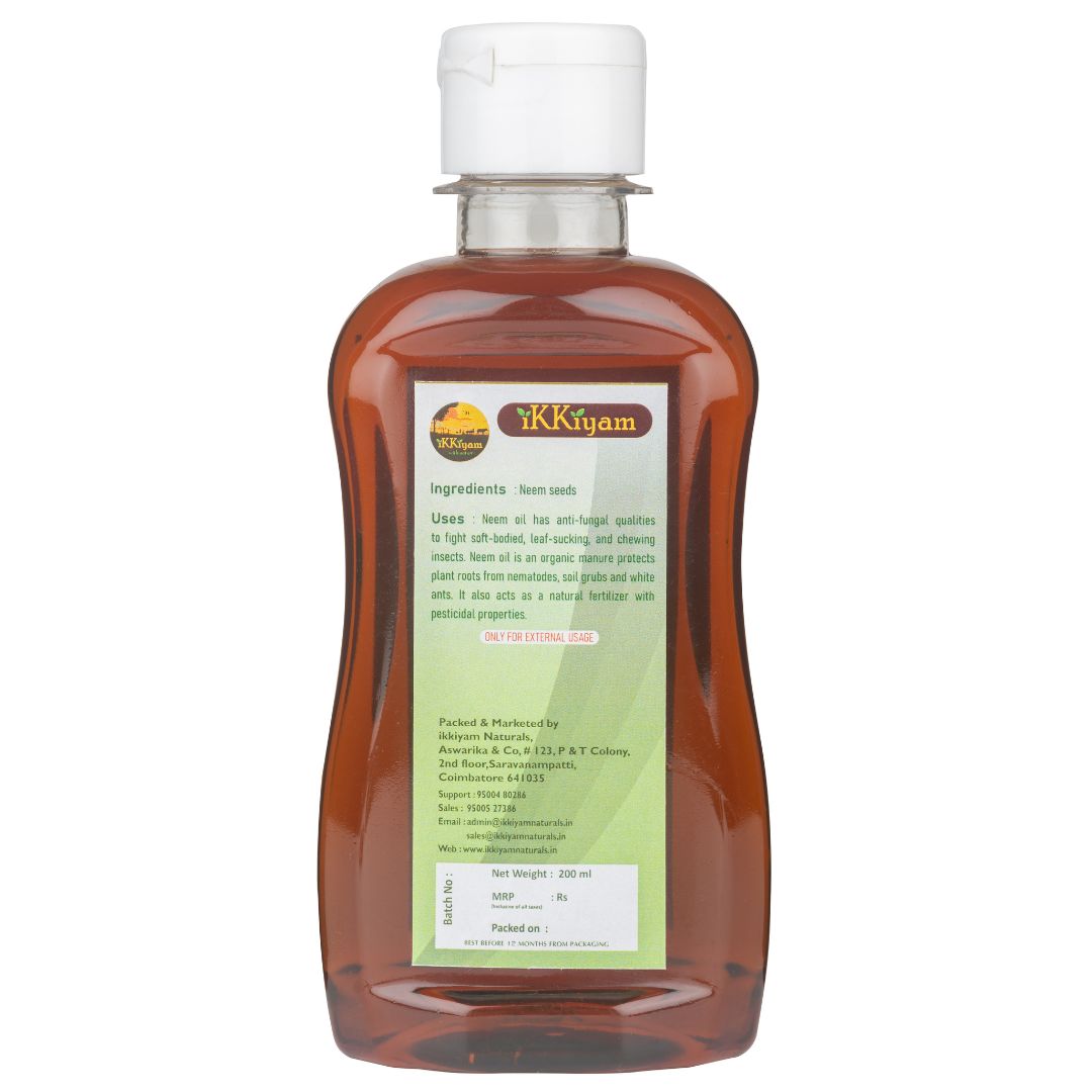 Organic Neem Oil | Neem seed oil (skin care & plant care)  PURE quality 1 Litre